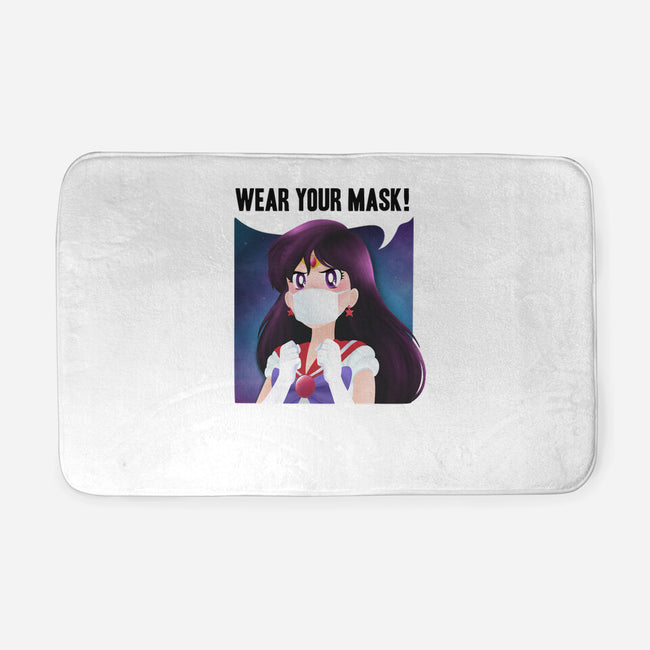 Wear Your Mask-none memory foam bath mat-kosmicsatellite