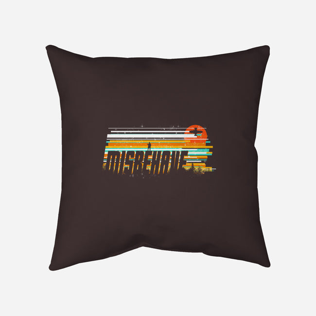 Misbehave-none removable cover w insert throw pillow-kharmazero