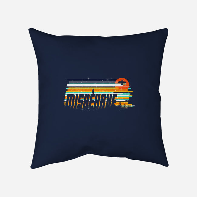 Misbehave-none removable cover w insert throw pillow-kharmazero