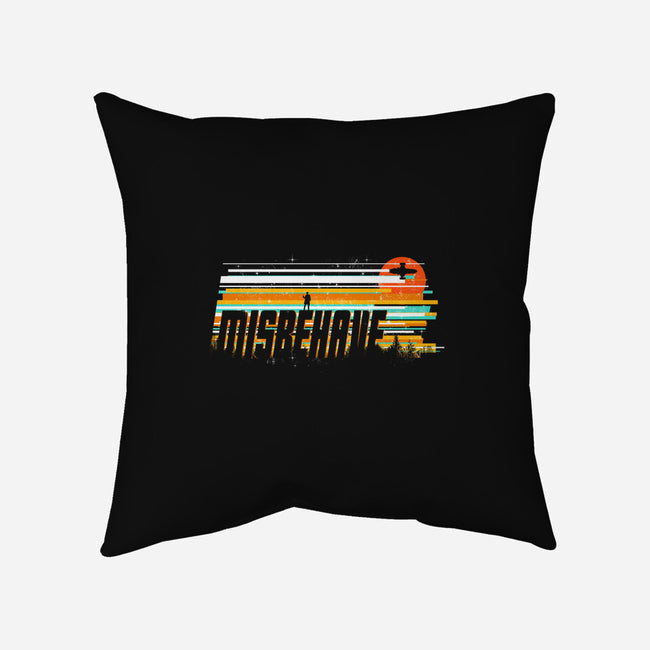 Misbehave-none removable cover throw pillow-kharmazero
