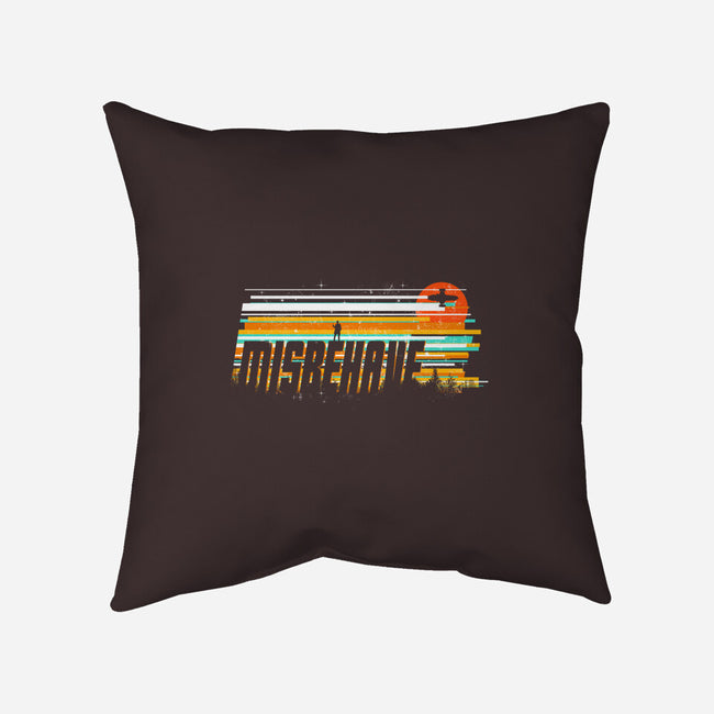 Misbehave-none removable cover throw pillow-kharmazero