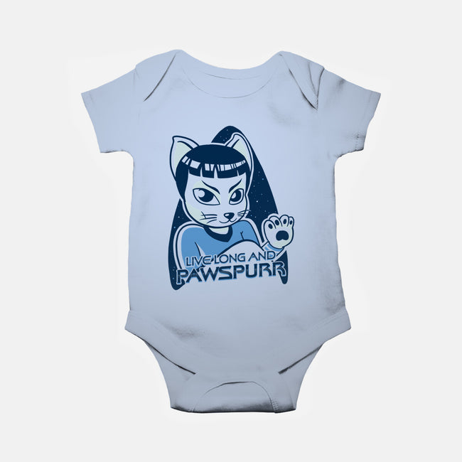 Live Long and Pawspurr-baby basic onesie-estudiofitas