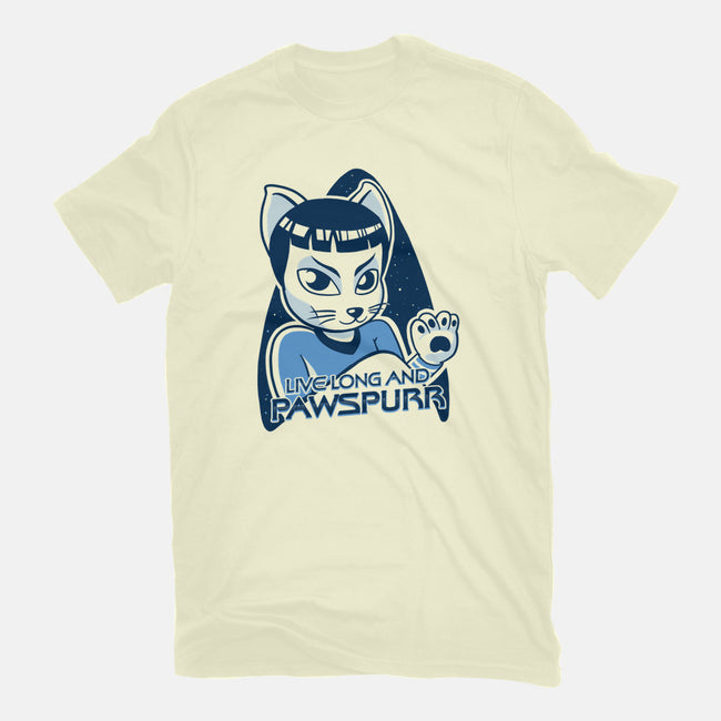 Live Long and Pawspurr-womens fitted tee-estudiofitas