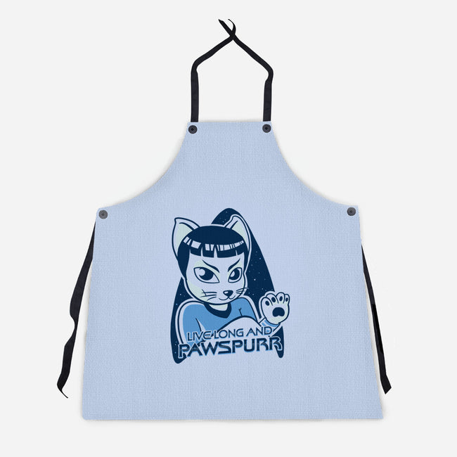Live Long and Pawspurr-unisex kitchen apron-estudiofitas