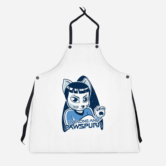 Live Long and Pawspurr-unisex kitchen apron-estudiofitas