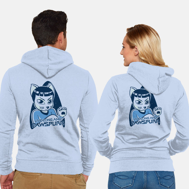 Live Long and Pawspurr-unisex zip-up sweatshirt-estudiofitas