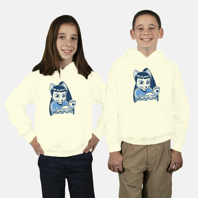 Live Long and Pawspurr-youth pullover sweatshirt-estudiofitas