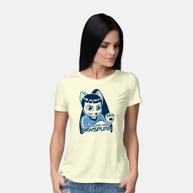Live Long and Pawspurr-womens basic tee-estudiofitas