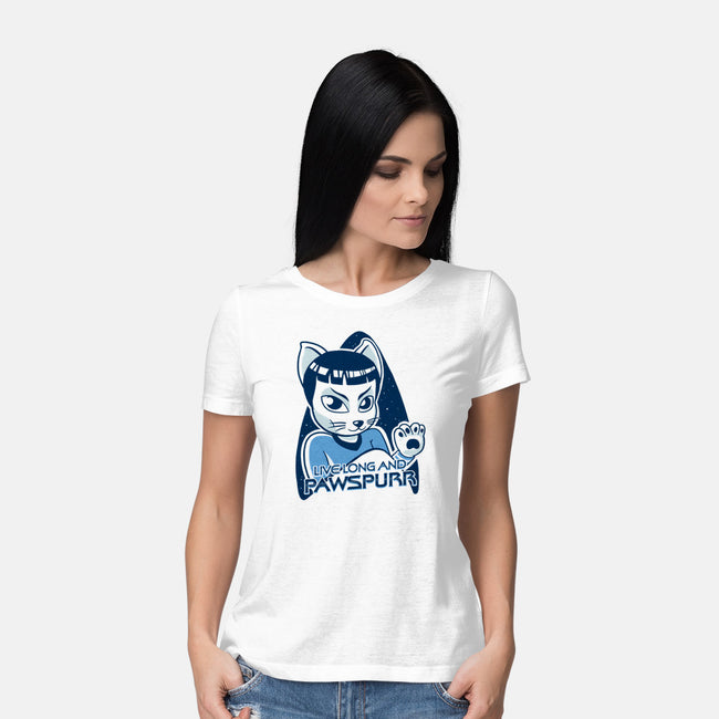 Live Long and Pawspurr-womens basic tee-estudiofitas