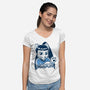 Live Long and Pawspurr-womens v-neck tee-estudiofitas