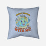 Friendly Reminder-none removable cover w insert throw pillow-Firebrander