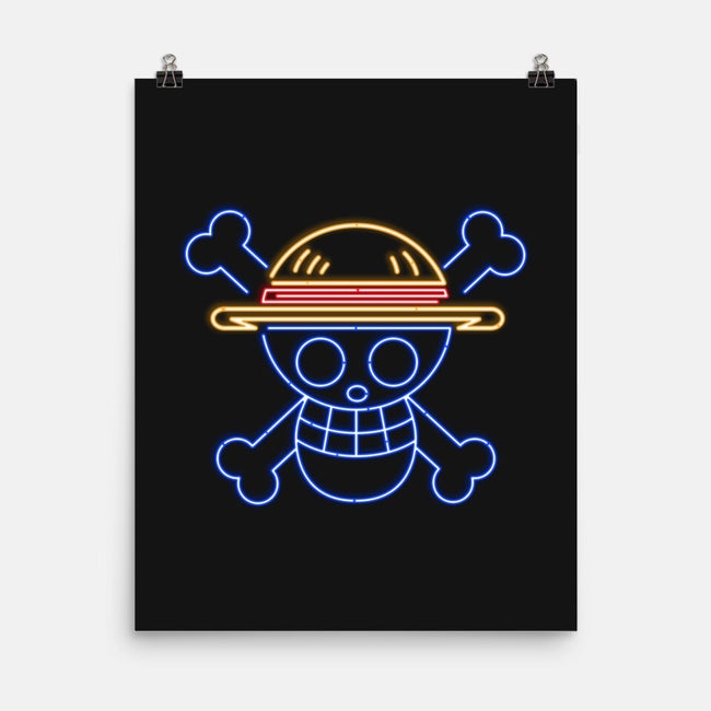 Neon Hat-none matte poster-CoD Designs