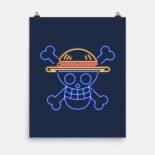 Neon Hat-none matte poster-CoD Designs