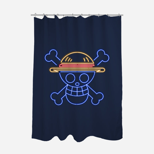 Neon Hat-none polyester shower curtain-CoD Designs