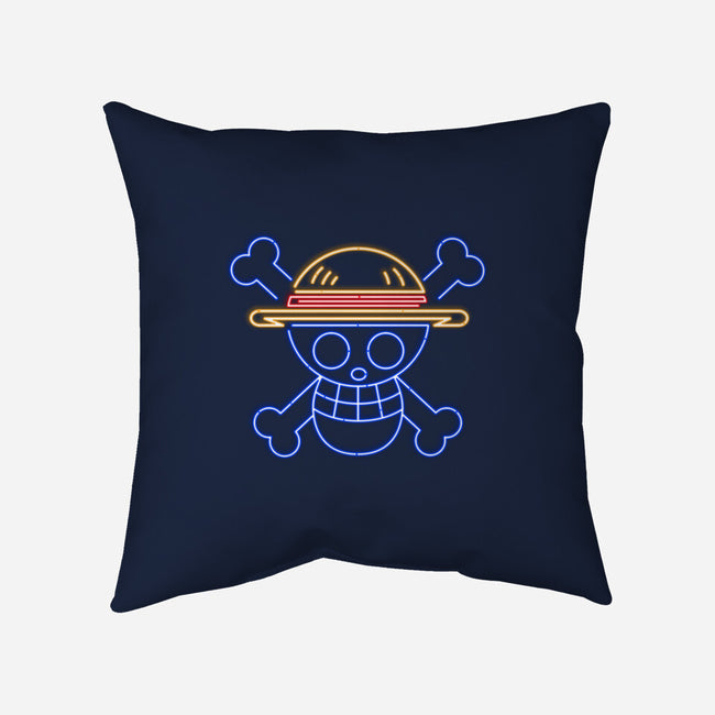 Neon Hat-none non-removable cover w insert throw pillow-CoD Designs