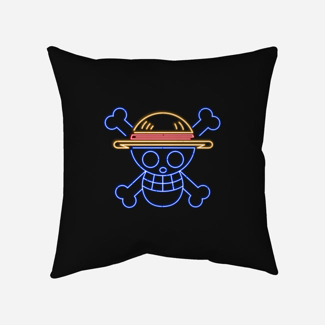 Neon Hat-none removable cover w insert throw pillow-CoD Designs