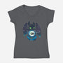 Adorable Dragon-womens v-neck tee-dandingeroz