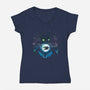 Adorable Dragon-womens v-neck tee-dandingeroz
