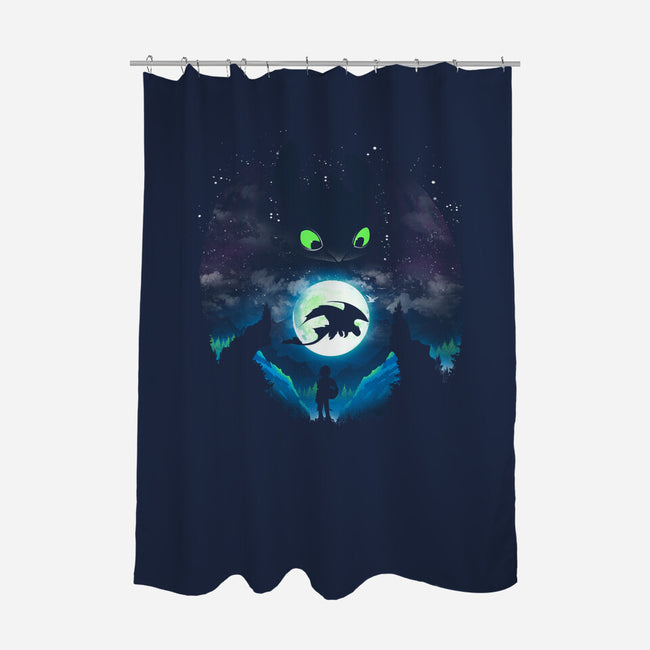 Adorable Dragon-none polyester shower curtain-dandingeroz