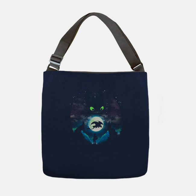 Adorable Dragon-none adjustable tote-dandingeroz