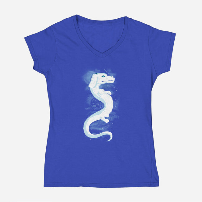 Good Luck Will Find You-womens v-neck tee-piercek26
