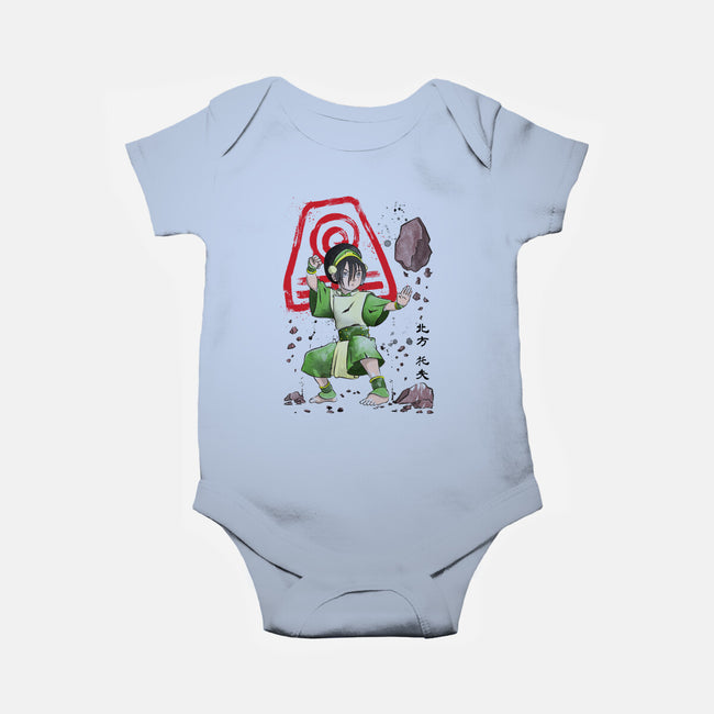 The Power of the Earth Kingdom-baby basic onesie-DrMonekers