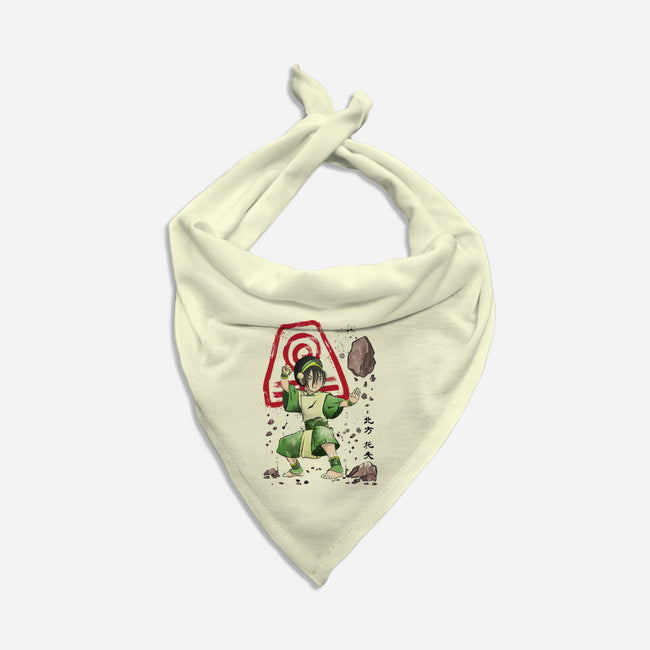 The Power of the Earth Kingdom-cat bandana pet collar-DrMonekers