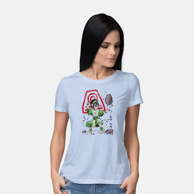The Power of the Earth Kingdom-womens basic tee-DrMonekers