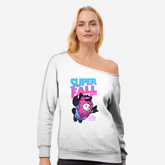 Super Fall Creatures-womens off shoulder sweatshirt-Diegobadutees