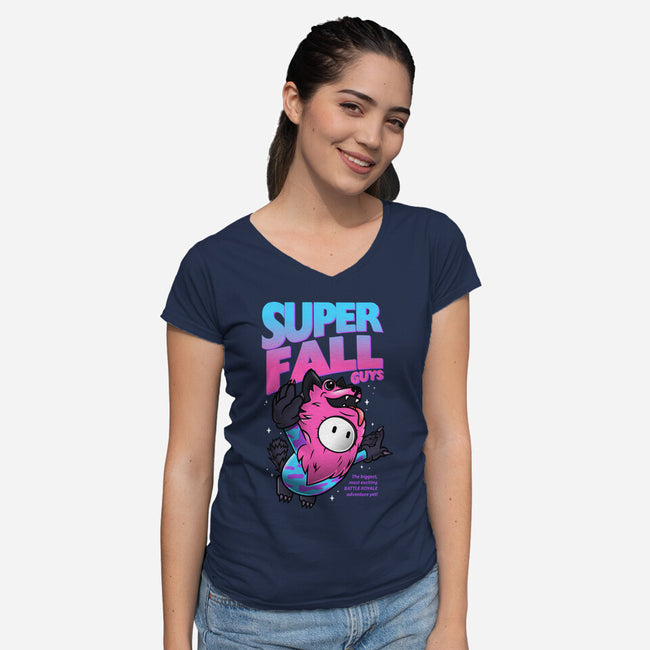 Super Fall Creatures-womens v-neck tee-Diegobadutees
