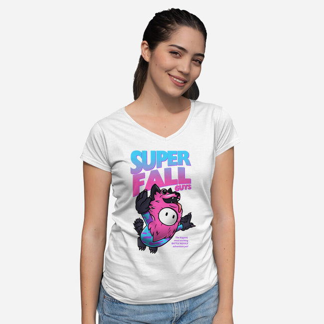 Super Fall Creatures-womens v-neck tee-Diegobadutees