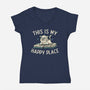 My Happy Place-womens v-neck tee-koalastudio