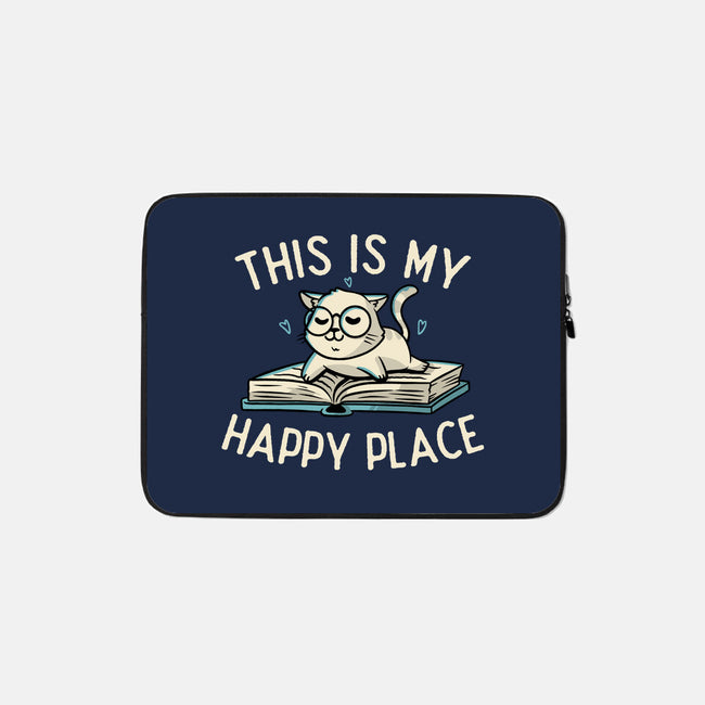 My Happy Place-none zippered laptop sleeve-koalastudio