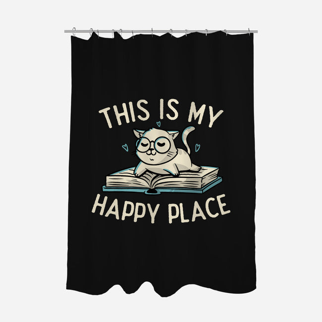 My Happy Place-none polyester shower curtain-koalastudio