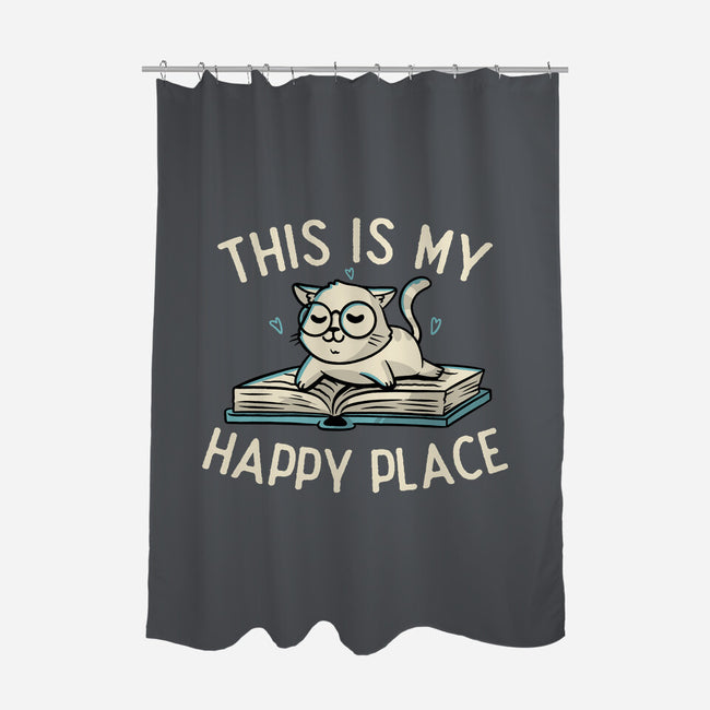 My Happy Place-none polyester shower curtain-koalastudio