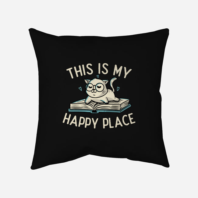My Happy Place-none removable cover w insert throw pillow-koalastudio