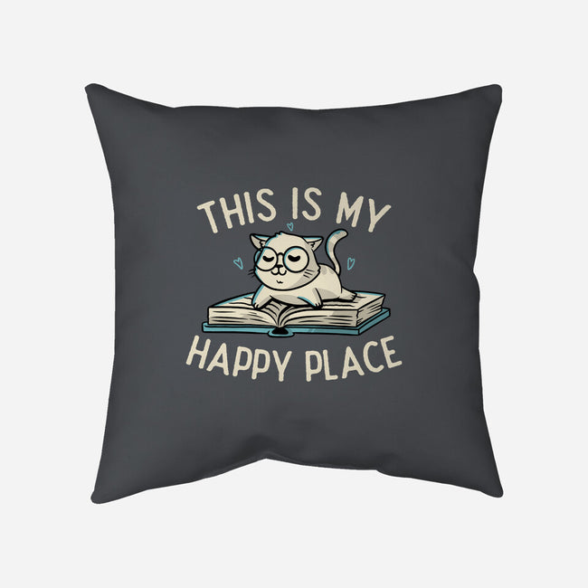 My Happy Place-none removable cover w insert throw pillow-koalastudio