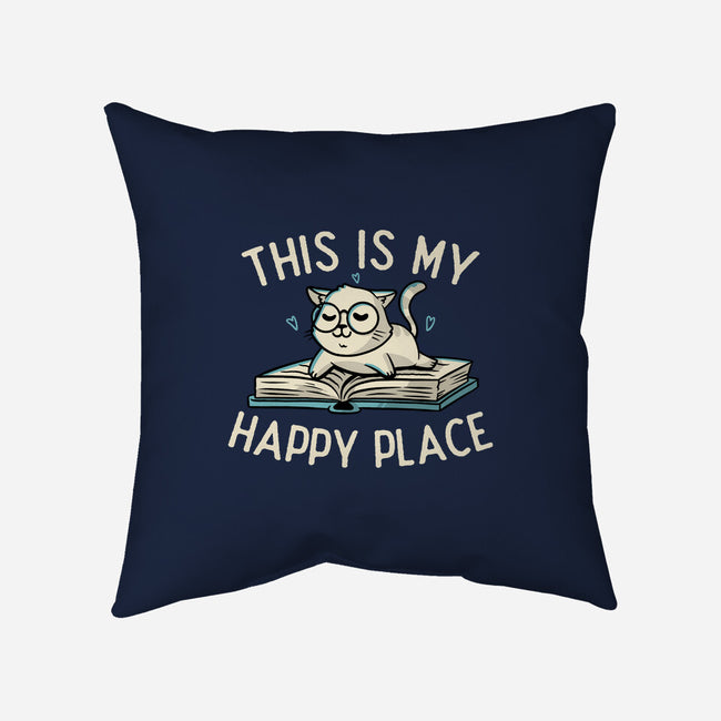 My Happy Place-none removable cover w insert throw pillow-koalastudio