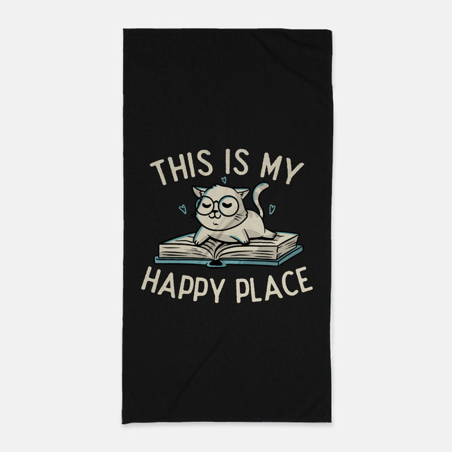 My Happy Place-none beach towel-koalastudio