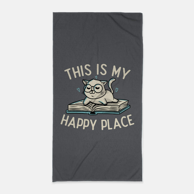 My Happy Place-none beach towel-koalastudio