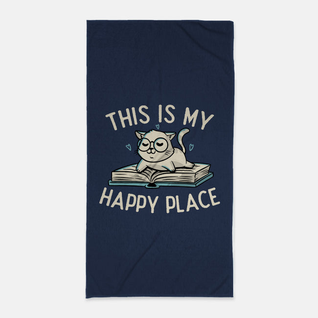 My Happy Place-none beach towel-koalastudio