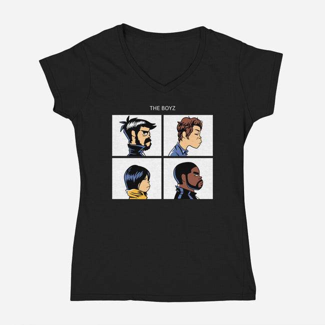The Boyz-womens v-neck tee-estudiofitas