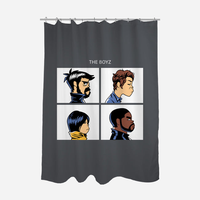 The Boyz-none polyester shower curtain-estudiofitas