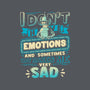 No Emotions-none polyester shower curtain-teesgeex