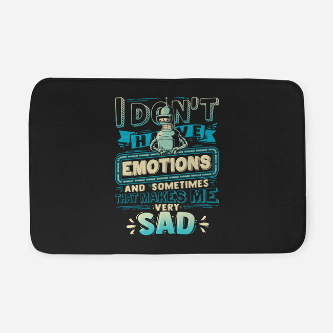 No Emotions-none memory foam bath mat-teesgeex