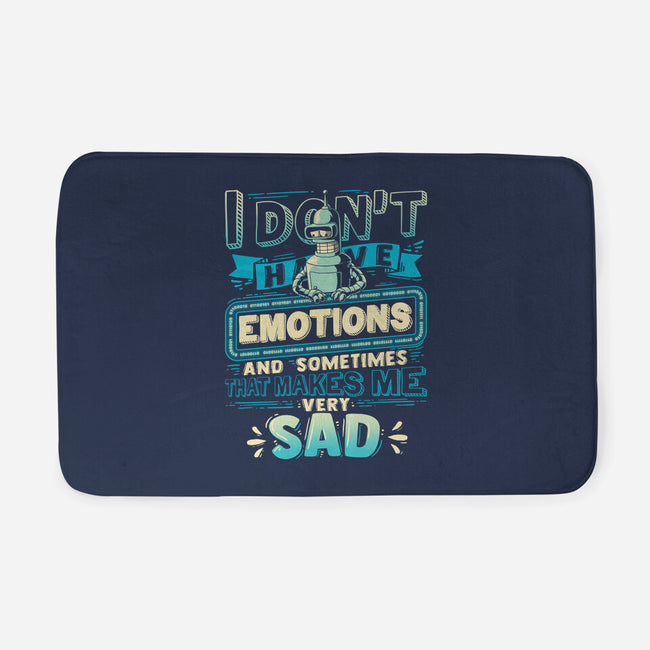 No Emotions-none memory foam bath mat-teesgeex