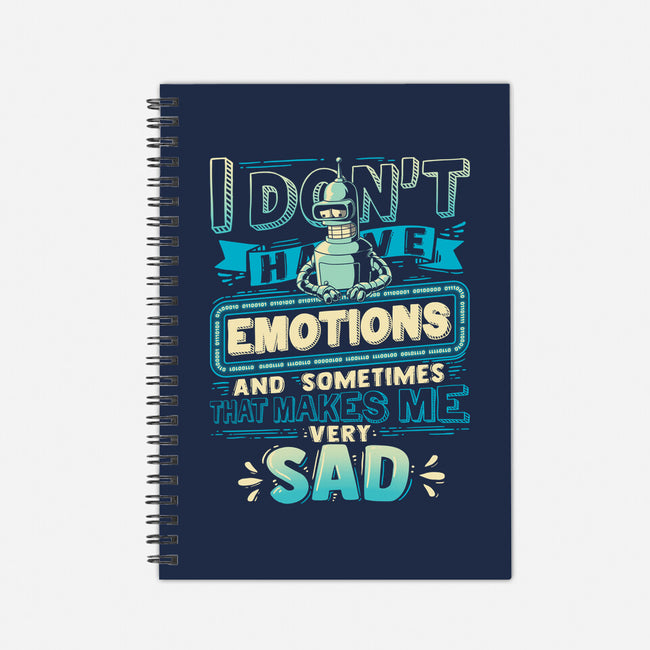 No Emotions-none dot grid notebook-teesgeex