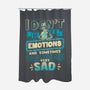 No Emotions-none polyester shower curtain-teesgeex