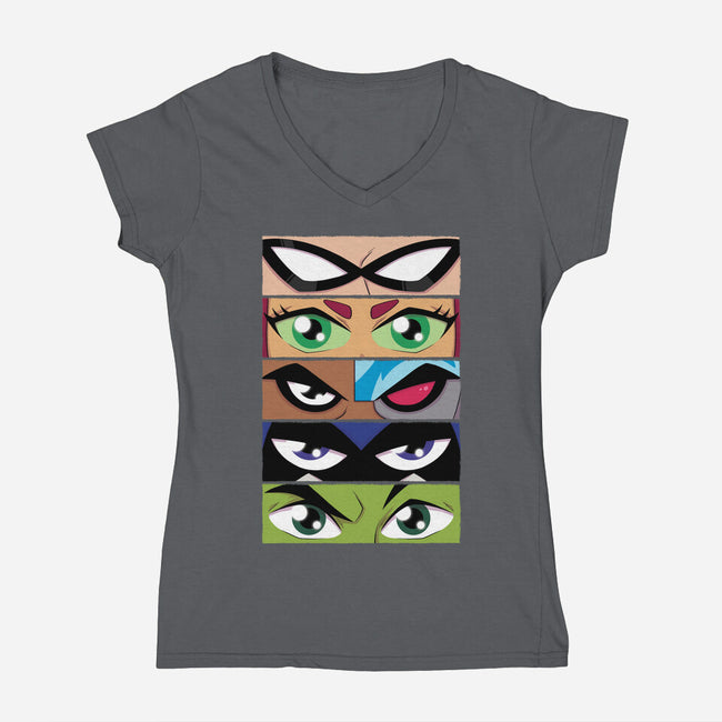 Team Titan-womens v-neck tee-danielmorris1993