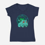 Bulbathulhu-womens v-neck tee-pigboom